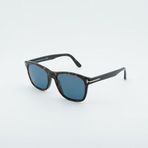 Tom Ford Eric-02 FT0595 52D Sunglasses Havana Square Frame, Polarized Lenses